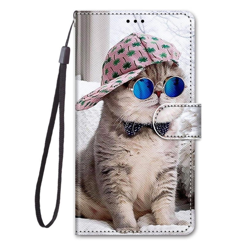 Samsung Galaxy S23 Ultra 5G Yo Cat Tasche mit Riemen