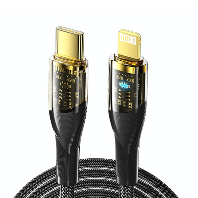 Transparentes ESSAGER-Kabel USB-C und Lightning