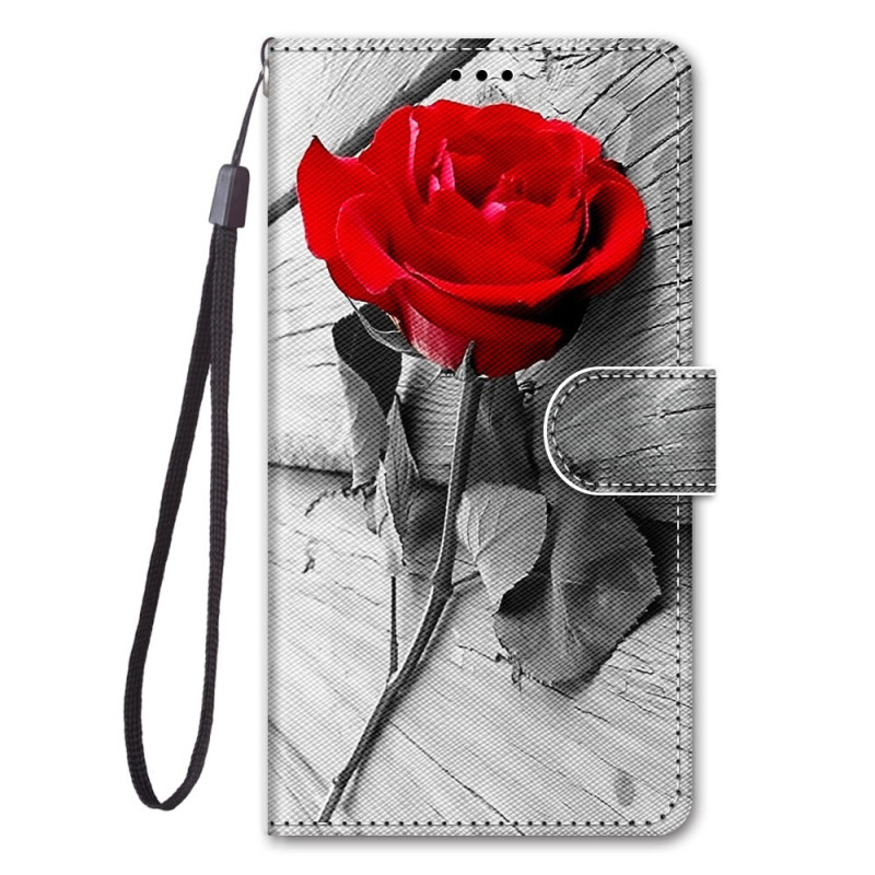 Sony Xperia 5 IV Blumen Tasche mit Lanyard