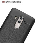 Huawei Mate 10 Pro Cover Lederoptik Litschi Double Line