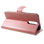 Huawei Mate 10 Lite Hülle Schmetterlinge und Blumen mit Riemen