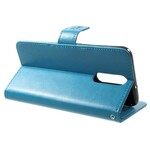 Huawei Mate 10 Lite Hülle Schmetterlinge und Blumen mit Riemen