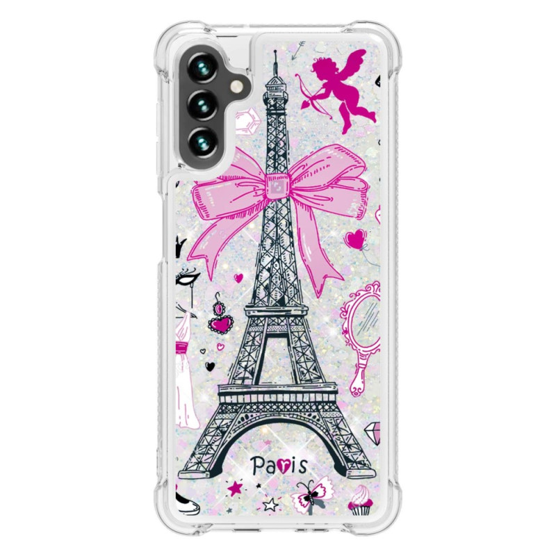 Samsung Galaxy A54 5G Glitter Eiffelturm Cover