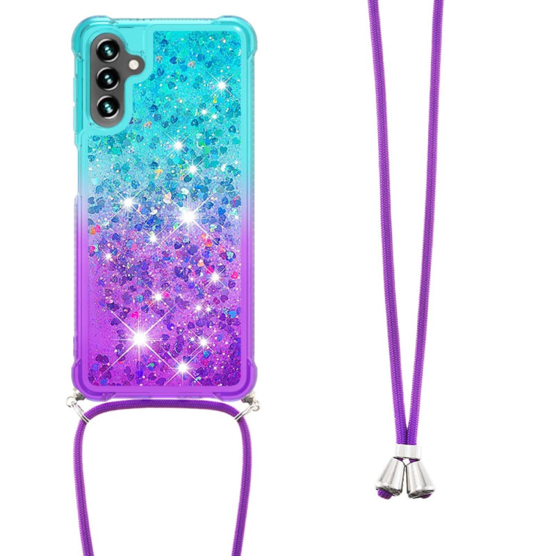 Samsung Galaxy A54 5G Kordel Silikon Glitter Cover - Dealy