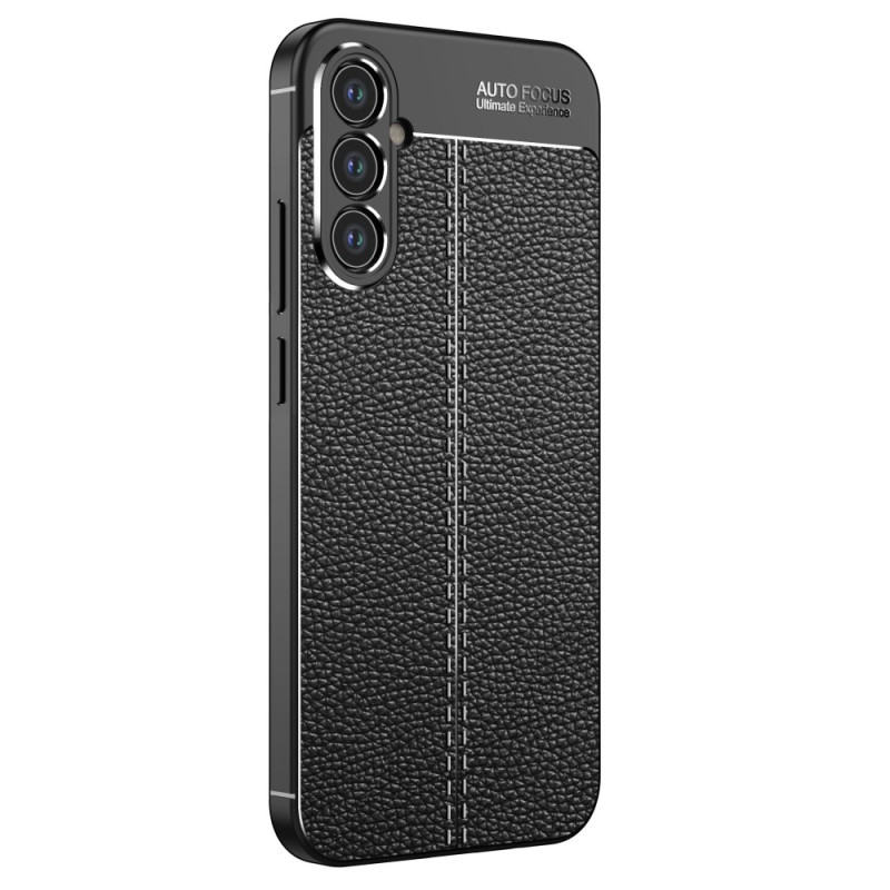 Samsung Galaxy A34 5G Cover Lederoptik Litchi Double Line