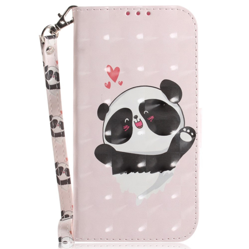 Honor Magic 5 Lite Panda Love Tasche mit Trageriemen