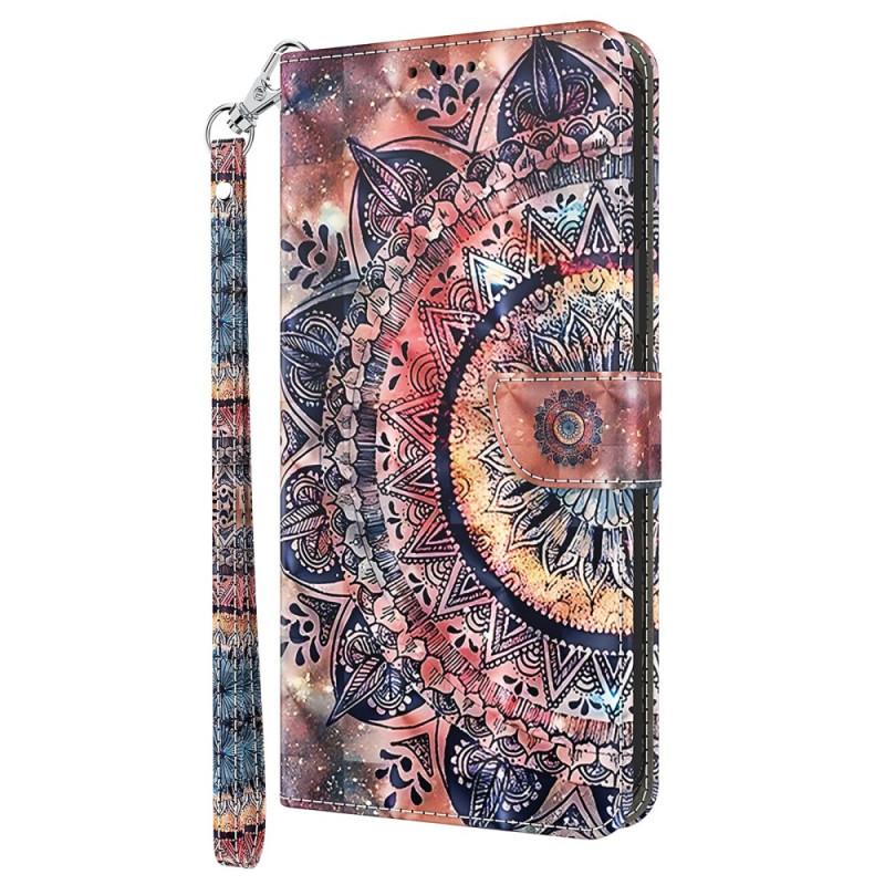 Google Pixel 7A Mandala Aquarell Tasche mit Trageriemen