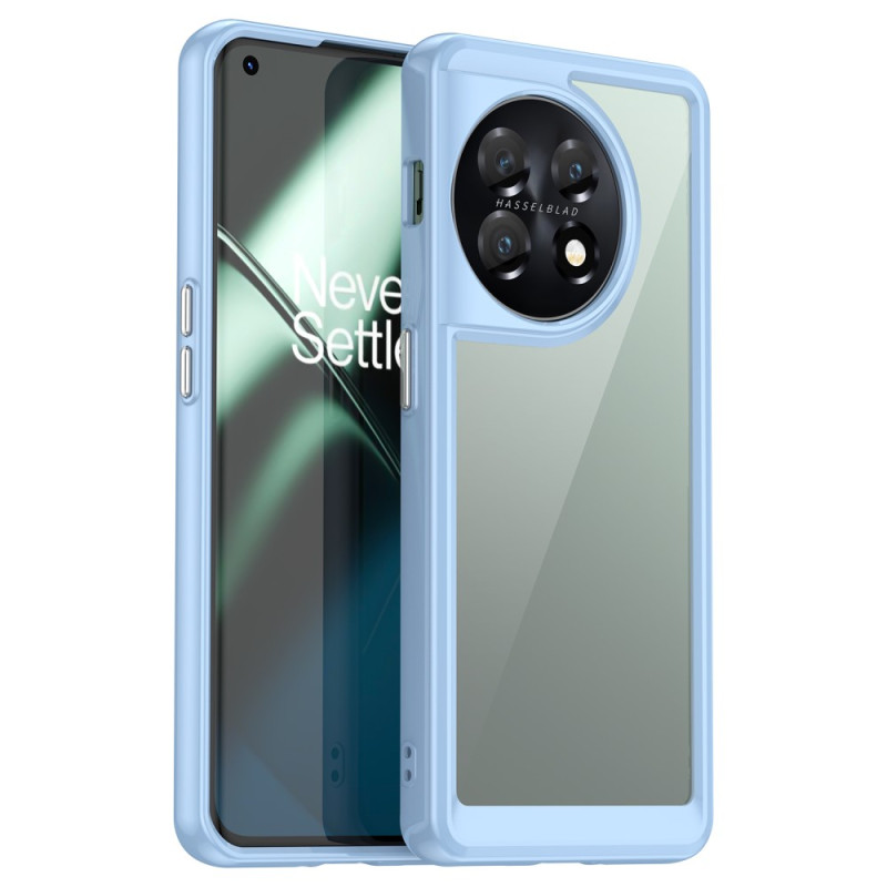 OnePlus 11 5G Cover Transparent Acrylic & Coloured Contour