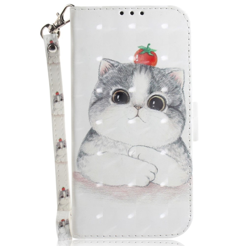 Xiaomi 12 / 12X / 12S Tasche Katze Grafik mit Riemen