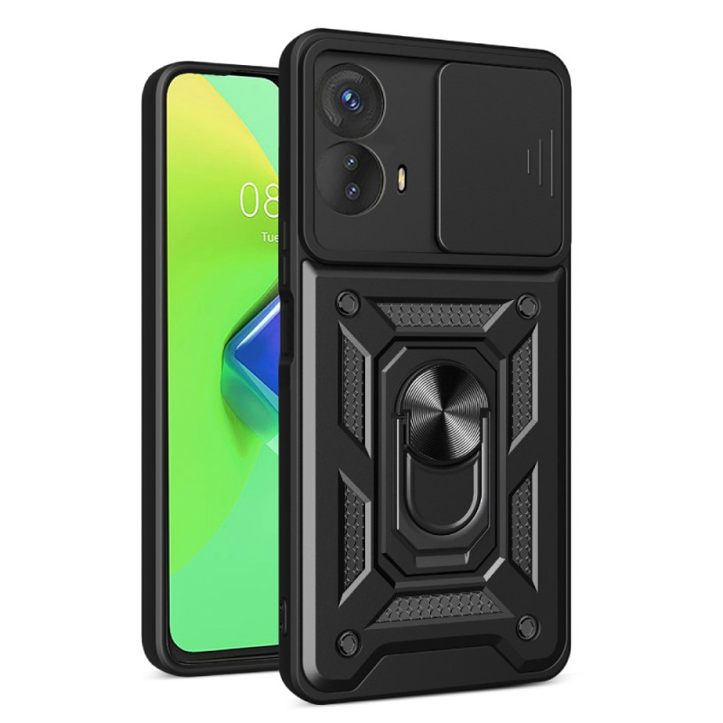 Coque Moto G73 5G Anneau-Support et Protège Lentilles