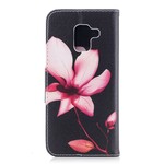 Hülle Samsung Galaxy A8 2018 Blume Rosa