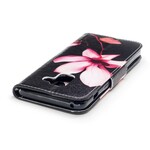 Hülle Samsung Galaxy A8 2018 Blume Rosa