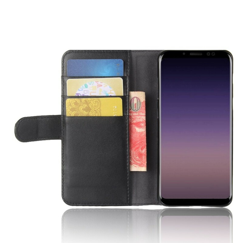 Housse Samsung Galaxy A8 2018 Cuir Fendu