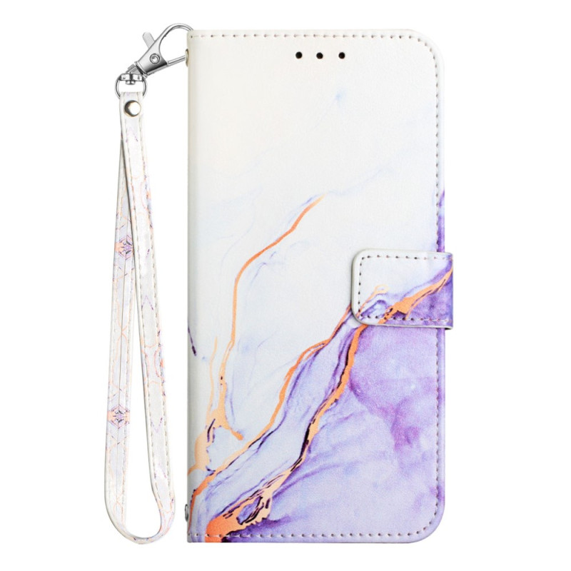 Sony Xperia 10 V Marmor Tasche mit Riemen