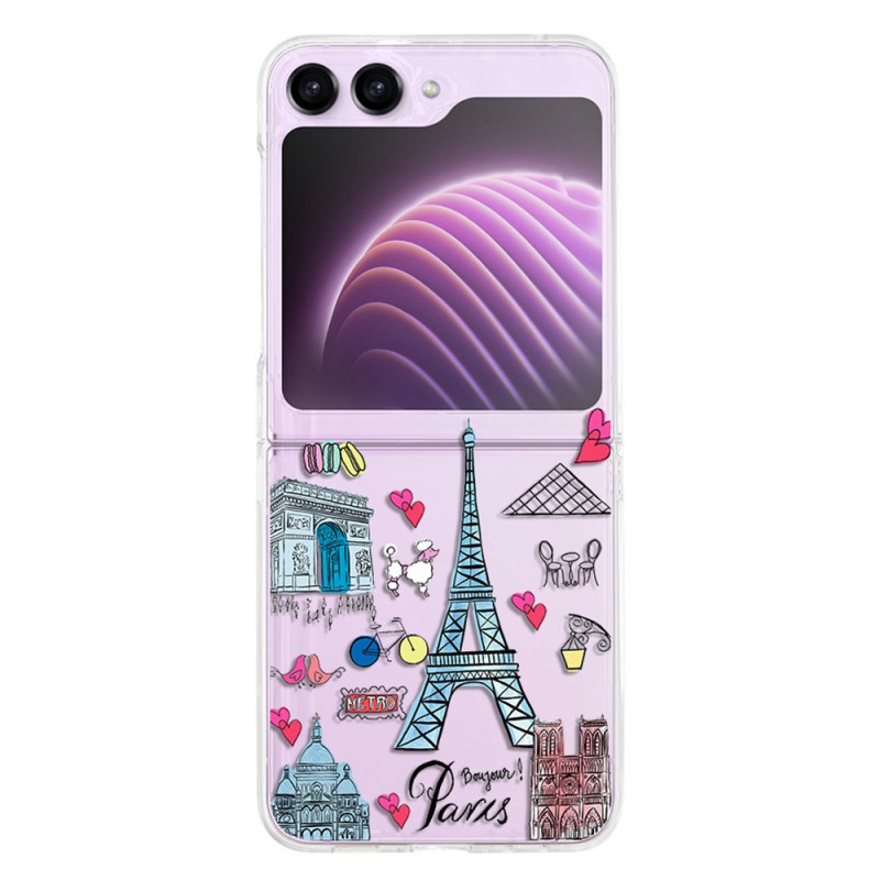 Samsung Galaxy Z Flip 5 Transparent Cover Paris