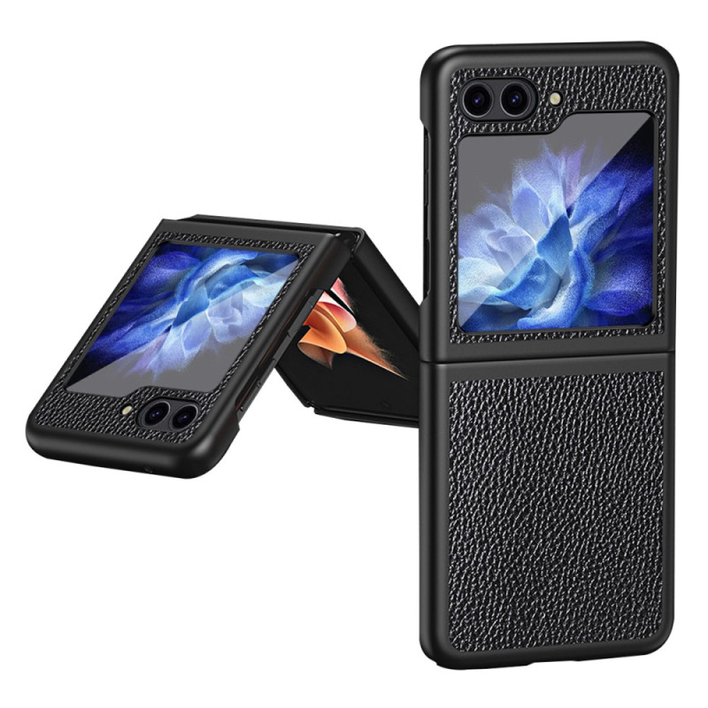 Samsung Galaxy Z Flip 5 Kunstleder Litchi Klassisches Cover