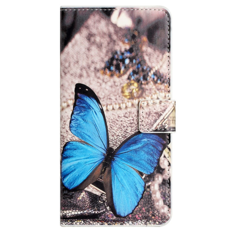 Xiaomi Redmi 12 Schmetterling Tasche Blau