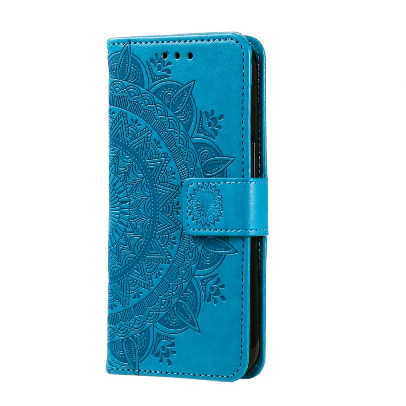 Housse Xiaomi Redmi 12 Mandala Soleil avec Lanière