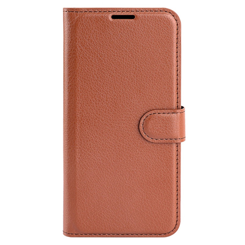 Housse iPhone 15 Simili Cuir Litchi Classique