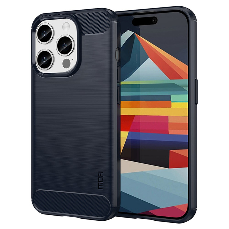 iPhone 15 Pro Kohlefaser
 Cover Gebürstet MOFI