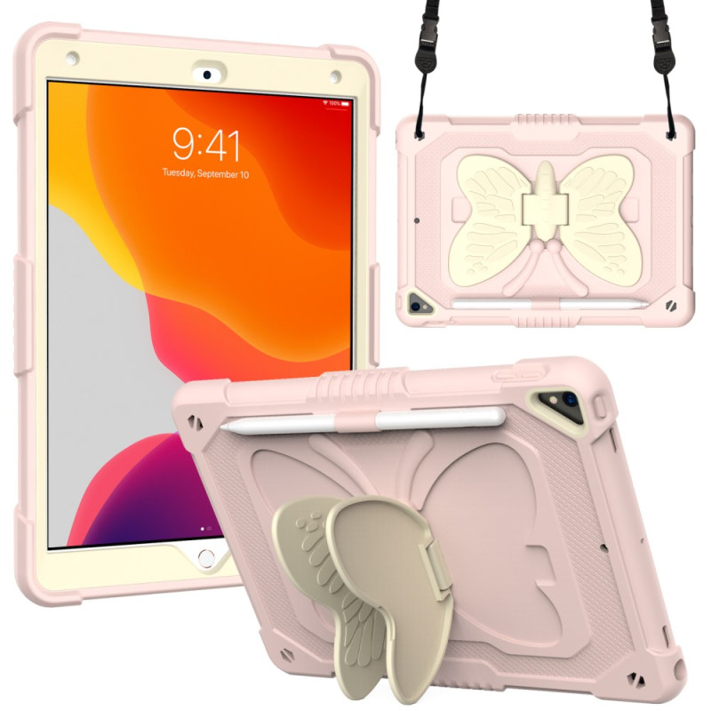 Cover Großer Schmetterling mit Schulterriemen für iPad 10.2 (2019, 2020, 2021)