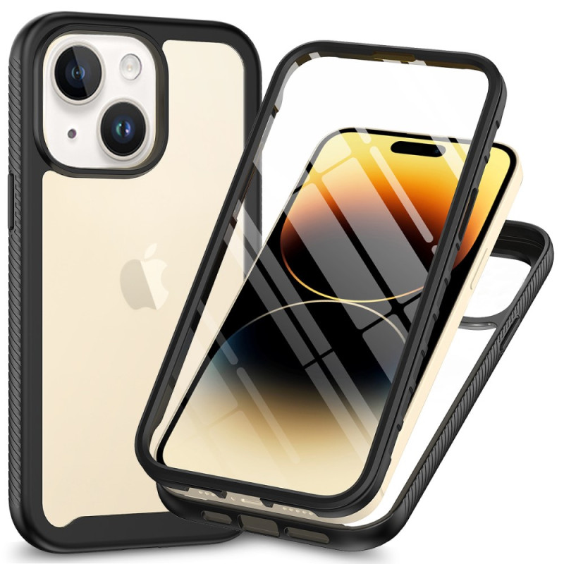 Transparentes iPhone 15 Plus Cover mit Displayfolie