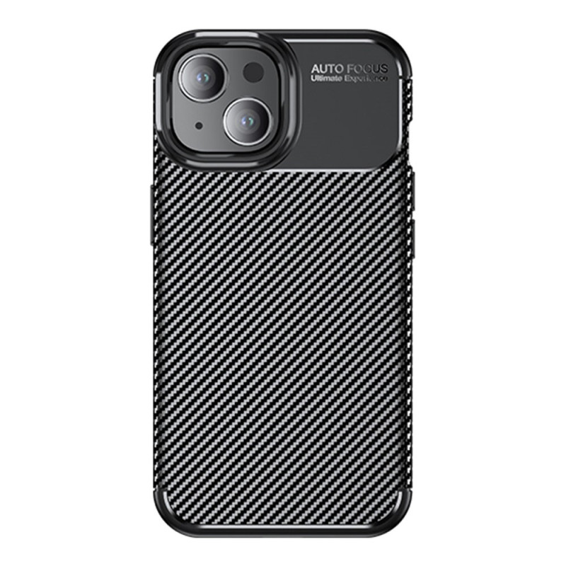 iPhone 15 Plus Cover Faser Textur Carbon