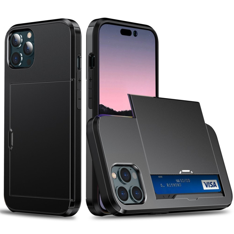 iPhone 15 Pro Cover Kartenhalter mit Reißverschluss