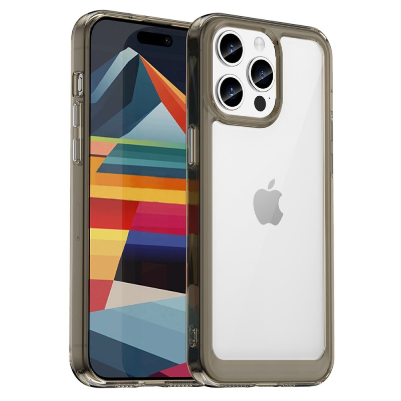 iPhone 15 Pro Cover mit Acryl-Rückseite und Silikon-Rändern
