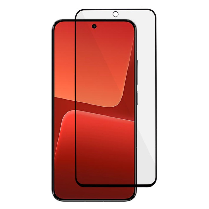 Schutz aus gehärtetem Glas Schwarze Konturen für Xiaomi 13T / 13T Pro