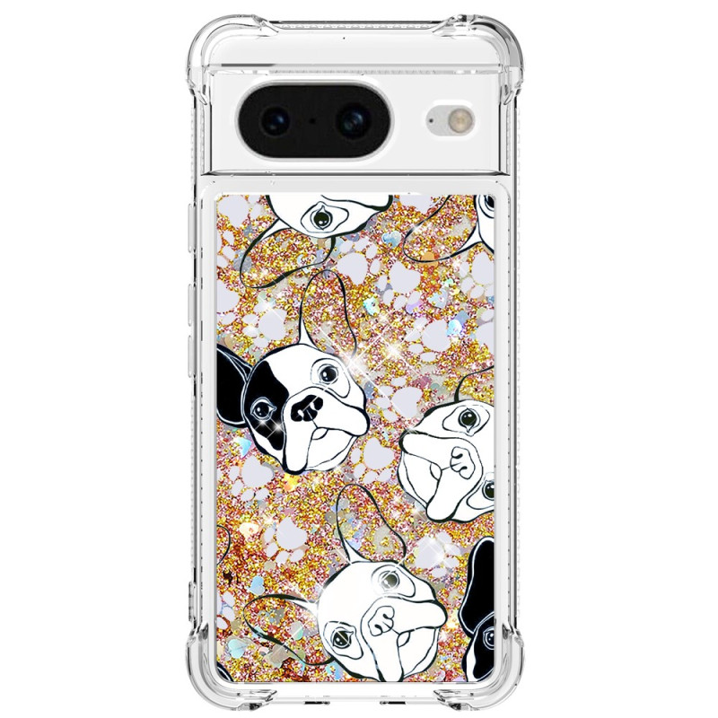 Google Pixel 8 Glitter Mr. Dog Cover