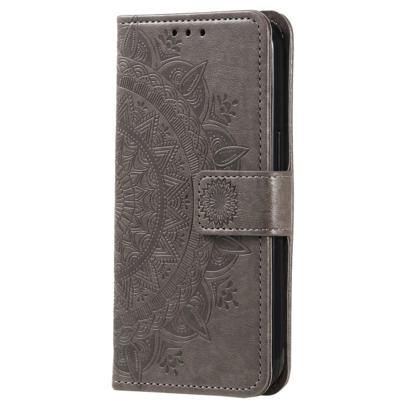 Sony Xperia 5 V Mandala Sonne Tasche mit Riemen
