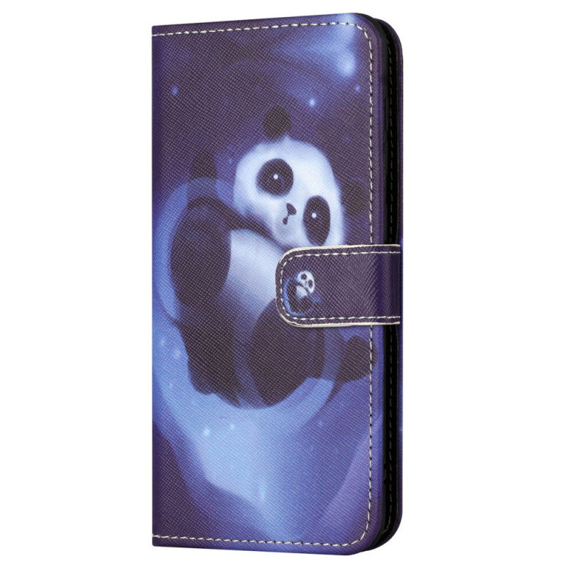 Samsung Galaxy S23 FE Panda Hülle mit Riemen