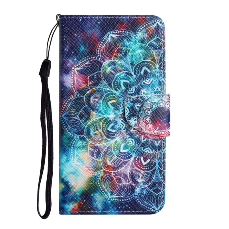 Samsung Galaxy S23 FE Flashy Mandala Tasche mit Riemen