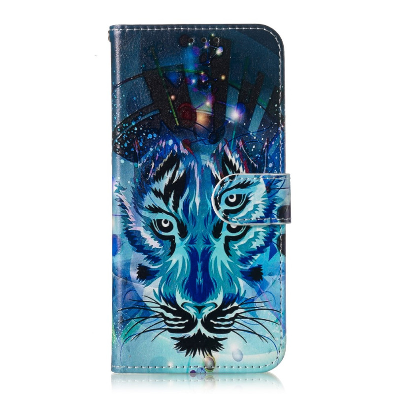 Samsung Galaxy S23 FE Hülle Der Tiger mit Riemen
