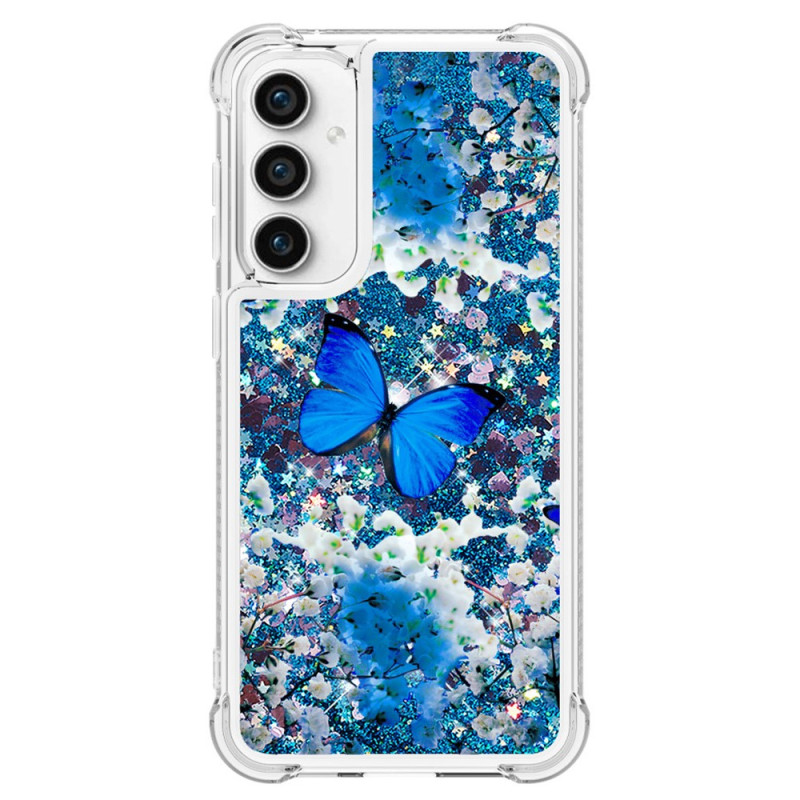 Samsung Galaxy S23 FE Glitter Schmetterlinge Cover