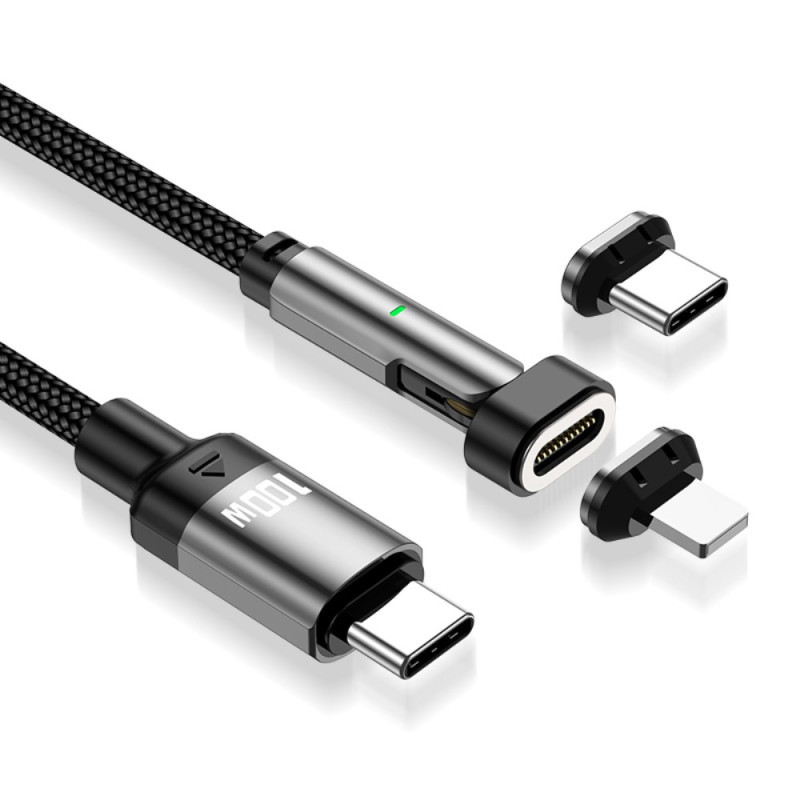 ENKAY Ladekabel mit USB-C-Stecker und zwei Lightning- und USB-C-Steckern