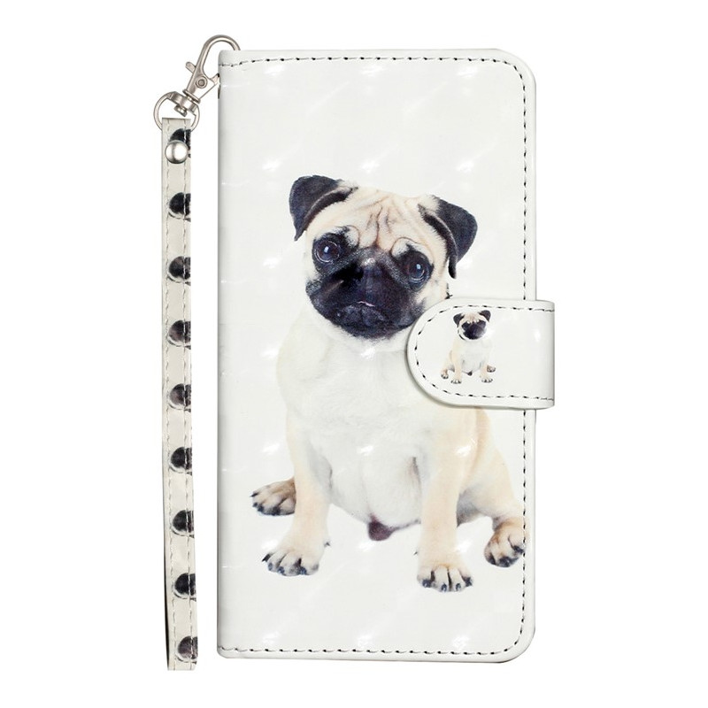 Tasche Moto G14 Hund mit Riemen
