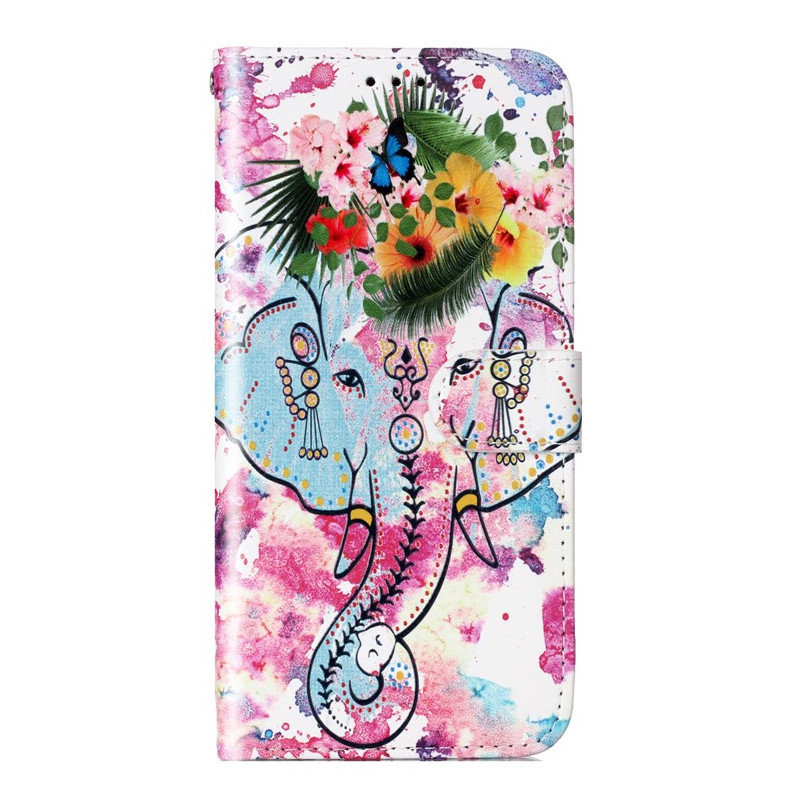 Moto G14 Elephant Aquarell Riemen
 Tasche