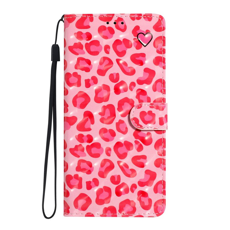 Moto G14 Leopard Rose Riemen
 Tasche