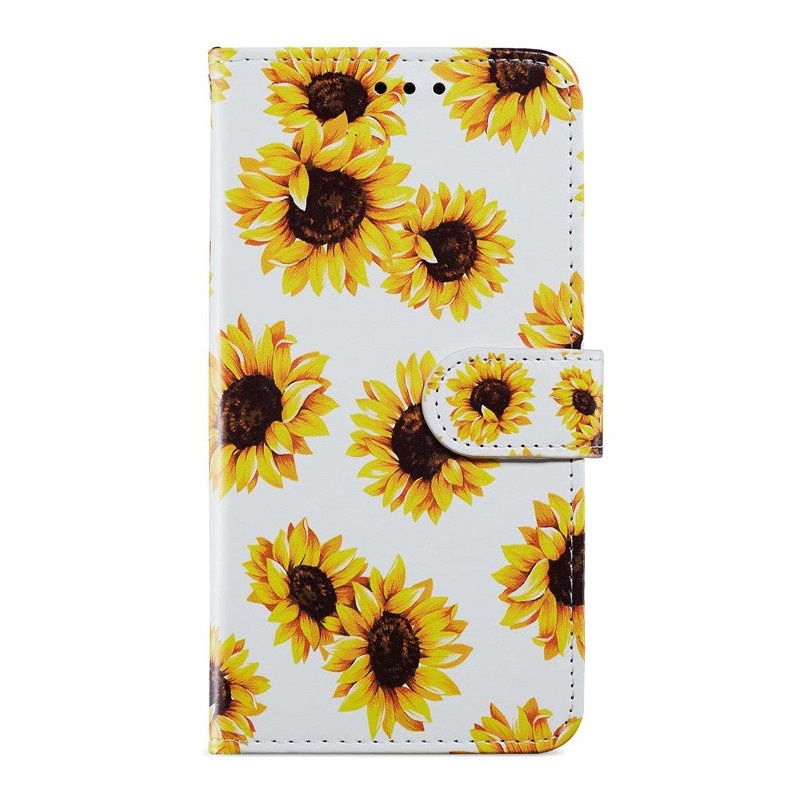 Tasche Moto G14 Sonnenblumen mit Riemen