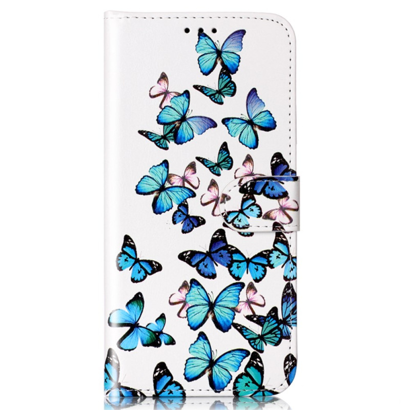 Samsung Galaxy S24 5G Hülle Marbee und Blaue Schmetterlinge