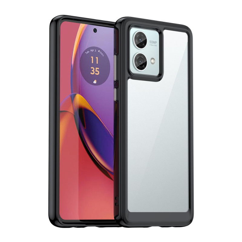 Moto G84 5G Hybrid Cover mit farbigen Rändern