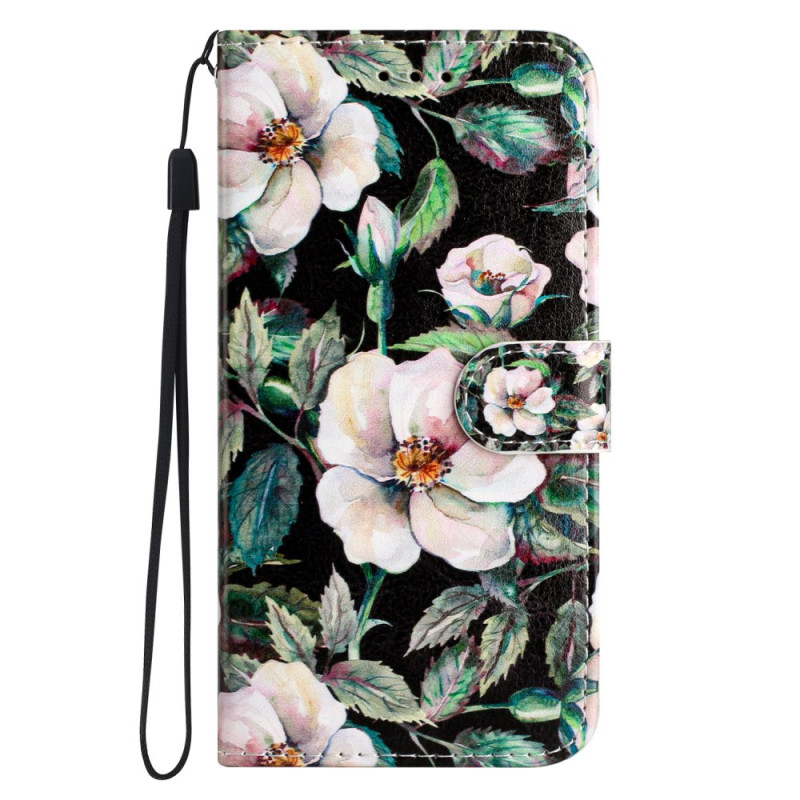 Tasche Moto G54 5G Magnolias mit Riemen