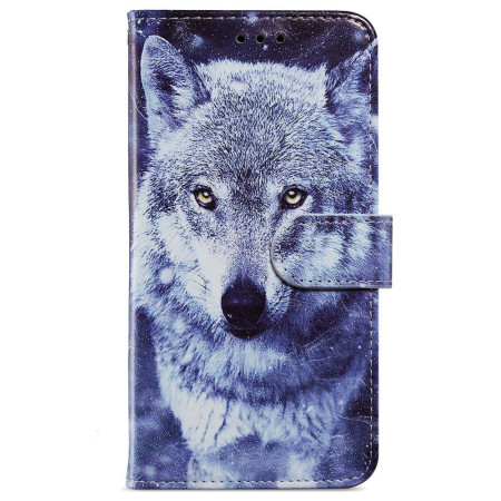 Hülle Moto G54 5G Wolf Weiß
