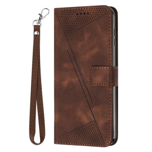 Tasche Moto G54 5G Dreiecksmuster mit Riemen
