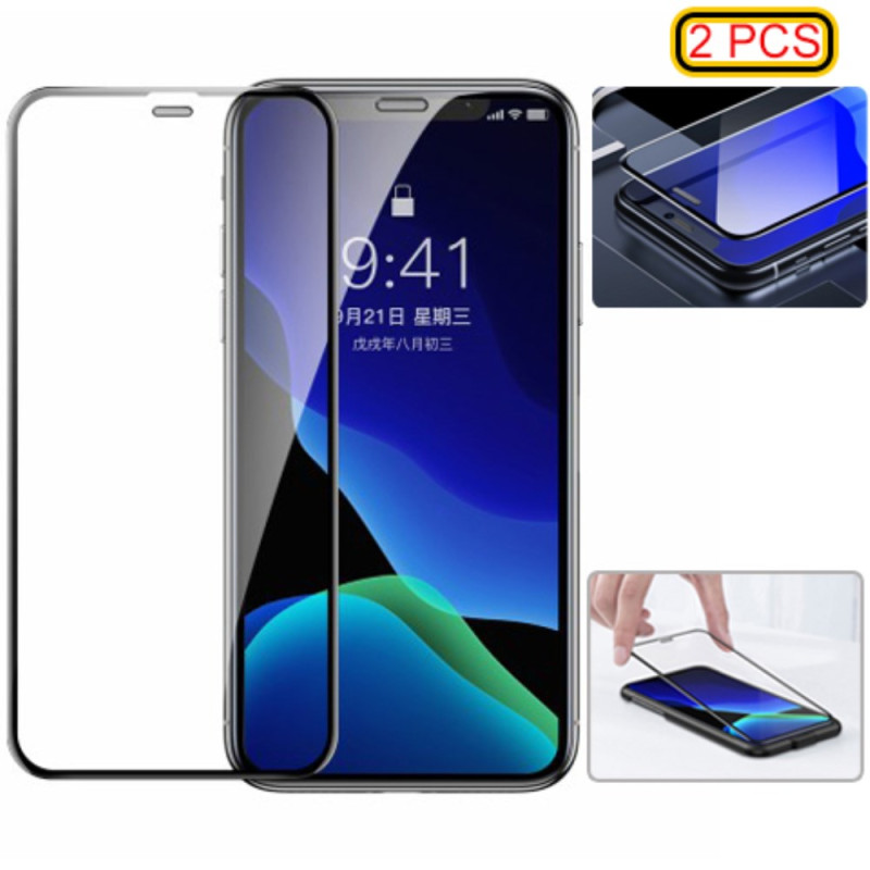 iPhone 11 Pro / XS /X Displayschutz aus gehärtetem Glas (2 Stück) BASEUS