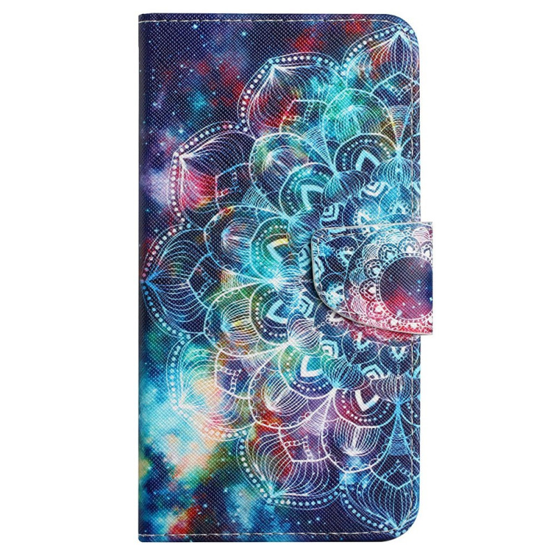 Samsung Galaxy S24 Plus 5G Mandala Farbenfrohe Tasche mit Riemen