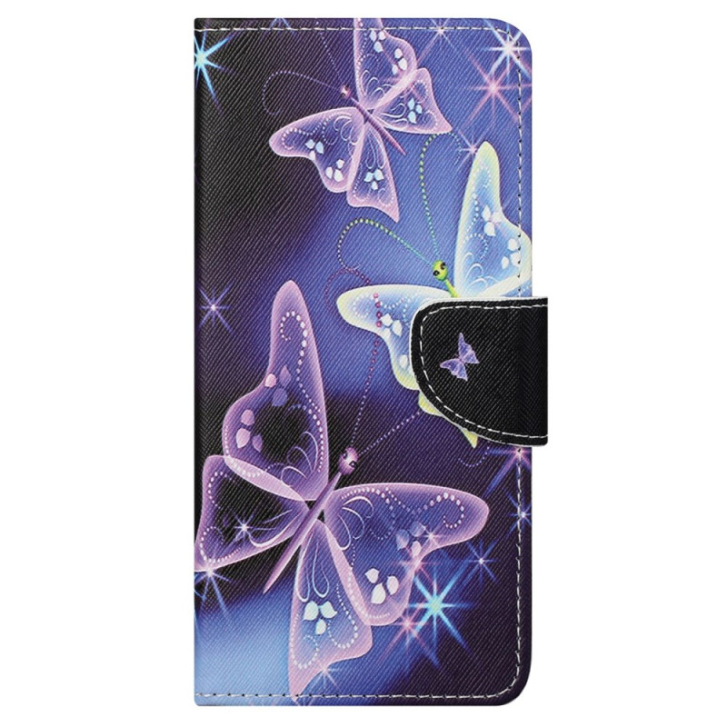 Hülle Samsung Galaxy S24 Ultra 5G Glitzer Schmetterlinge