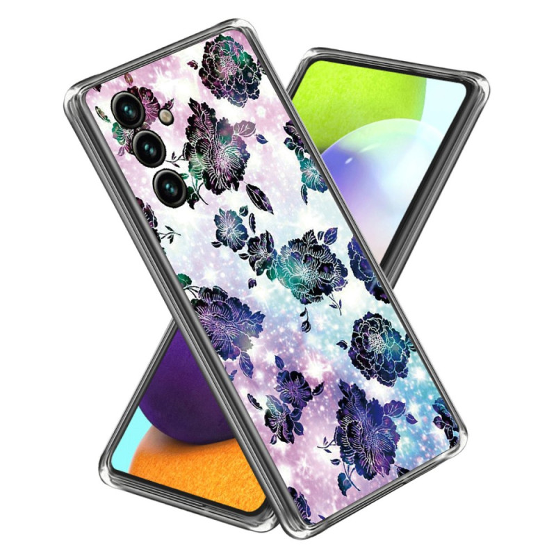 Samsung Galaxy A25 5G Cover Lila Blumen